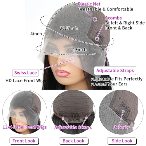 20 Inch Deep Wave Lace Front Wigs Human Hair Wig for Woman 13x4 Hd Deep Curly Lace Frontal Wig Pre Plucked With Baby Hair