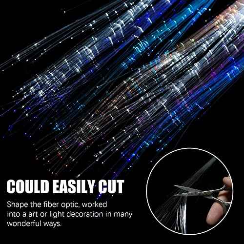 12 Pack Led Light Up Fairy Hair Accessories Braid Extension Butterfly Clips for Women Girls, Glow in the Dark Party Favors Supplies Neon Rave Accessories Wig for Festival Halloween Christmas Birthday