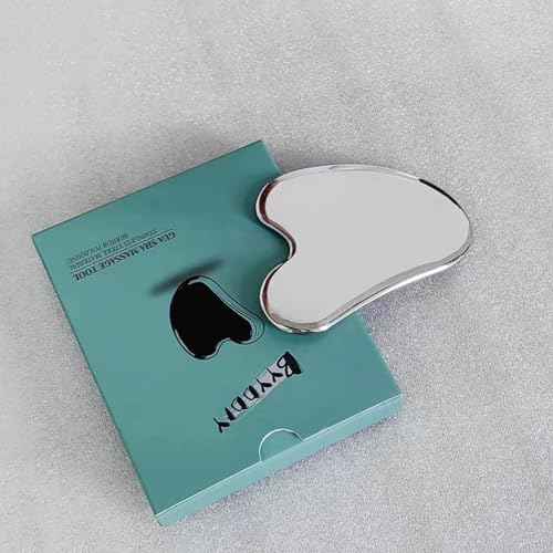 BYYDDIY Spherical Surface Stainless Steel Gua Sha Facial Tools, Metal Gua Sha for Face,Tighten Skin Massage, Guasha Beauty Tool for Body Eyes (W-s)