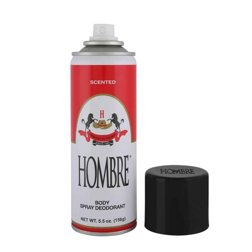 Hombre Red Deodorant Body Spray Classic for Men 5.5oz-156g (12 Pack)