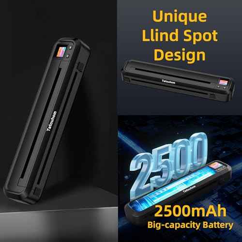 Tattoo Stencil Printer with 10 Pcs Transfer Paper, 2500mA Wireless Bluetooth Thermal Tattoo Machine, 3D Preview, Drawing Design, Tattoo Kit for Tattoo Artists & Beginners, Phone/Pc