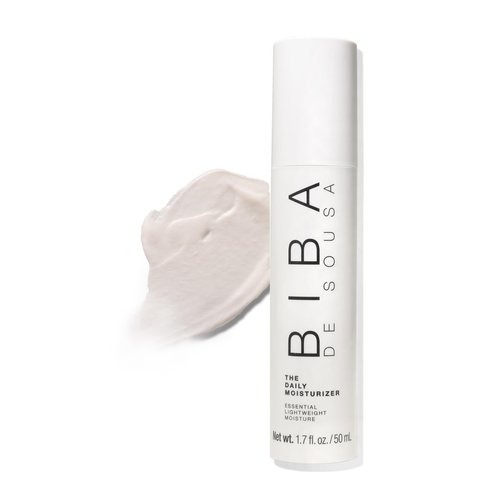 biba de sousa The Daily Moisturizer- Essential Hydration for All Skin Types - Non-comedogenic & Light Formula with Squalane & Vitamin C- Safe for Oily & Acne-Prone Skin (1.7 oz)