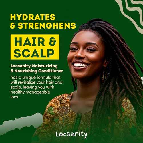 Locsanity Rosewater Peppermint 2-in-1 Shampoo and Conditioner for All Types of Dreadlocks and Hairstyles ? Moisturizing, Nourishing, and Hydrating Shampoo and Conditioner (12 fl oz)