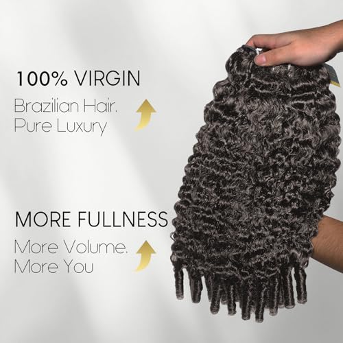 WEQUEEN Burmese Curly Bundles Human Hair 16A Brazilian Virgin Hair 14 16 18 Inch Thick Weave Natural Black