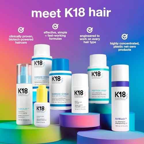 K18 AirWash¢â Dry Shampoo, Non-Aerosol, Balances Scalp & Controls Excess Oil Production