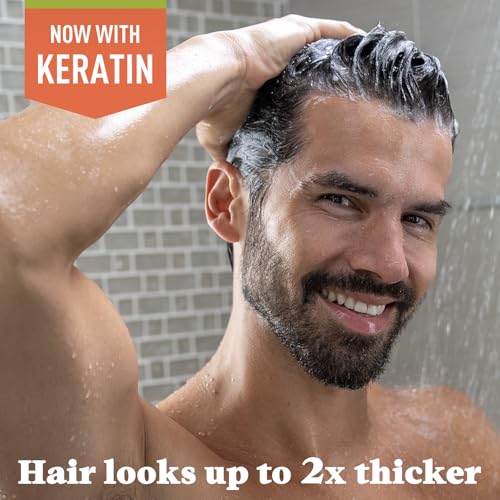 Just for Men Control GX Grey Reducing Shampoo, Gradual Hair Color with Keratin for Stronger Thicker and Healthier Looking Hair, 4 Fl Oz - Pack of 1 (Packaging May Vary)