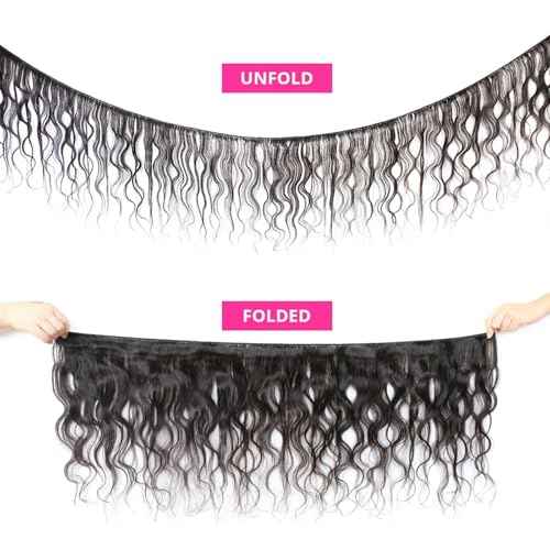 Human Hair Bundles Body Wave 100% Unprocessed Brazilian Virgin Hair Body Wave 3 Bundles Quick Weave Human Hair Extensions for Black Women Natural Black 16 16 16 Inch
