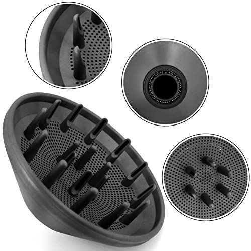 Hair Diffuser Attachment Nozzles for Dyson Supersonic Hair Dryer HD01 HD02 HD03 HD04 HD08 HD15 Tools Accessaries Parts, Black