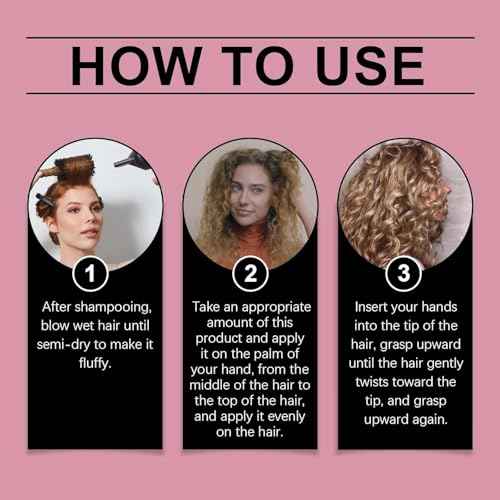 Curl Defining Cream, Curl Cream for Curly Hair Anti Frizz,Moisturizing, Smoothing for Curly & Wavy Hair(1PC) (1 Pcs)
