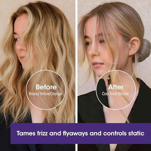 GIOVANNI Color Chic Purple Leave-In Hair Styling & Toning Foam - Purple Foam for Blonde, Gray, Brassy, Fine Hair, Gives Volume & Shine for Women & Men - 7 fl oz (Pack of 1)