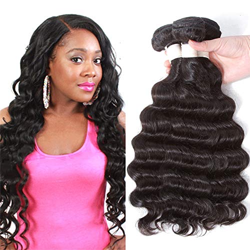 12A Loose Deep Wave 3 Bundles 22" 20" 18" 100% Virgin Human Hair Weave Deep Curly Unprocessed Malaysian Wet and Wavy Hair Weaving Bundles Natural Color Thick and Full
