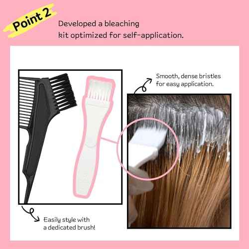 eZn Highlight Hair Bleach Kit, 4.23oz Korean Cruelty-Free Hair Lightener, Lifts Up to 6 Levels, Includes Tint Tray, Brush, and Complete Lightening System