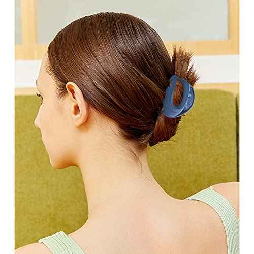 Hair Claw Clips for Women, Girls & Kids - Thin to Thick Hair, 2.6 Inch Strong Matte Flower Jaw Clips, Non-Slip Clamps with Gift Box (6 Packs)