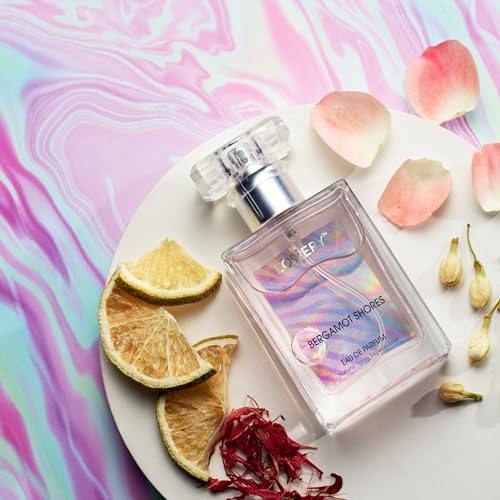 Bergamot Shores Spa Kit - Mom's Self Care Gift with Perfume, Body Lotion & Eau de Toilette Spray - Birthday Gift for Women
