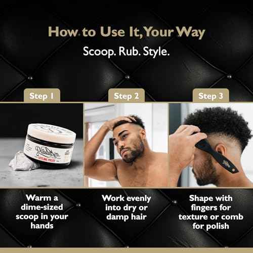 Styling Paste ? Medium Hold with Flexible Control and Natural Shine ? Enriched with Beeswax & Pro-Vitamin B5 ? 3.4 oz (1-pack, Tobacco Vanilla)
