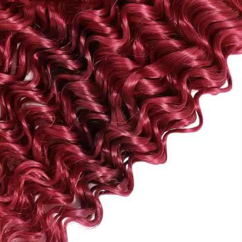 Burgundy Bundles Human Hair 99J Water Wave Bundle 18 20 22 inch Vinmdonm 8A Brazilian Unprocessed Hair 3 Bundles Red Bundle