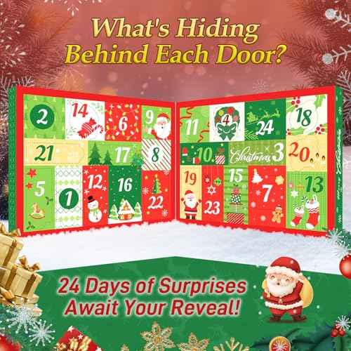Silvercell Advent Beauty Calendar 2025 Christmas Gifts for Women, Advent Calendar for Teen Girls Bath and Body Gift Set, 24 Days of Christmas Surprise Box Spa Gifts for Women & Teen Girls