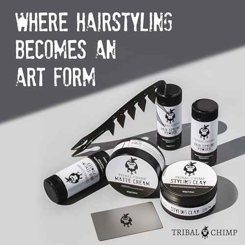Tribal Chimp Hair Styling Powder, All-day Invisible Hold Hair Volumizer and Texture Powder for Men and Women, Styling Powder with Matte Finish - 6-Piece Set, 10g