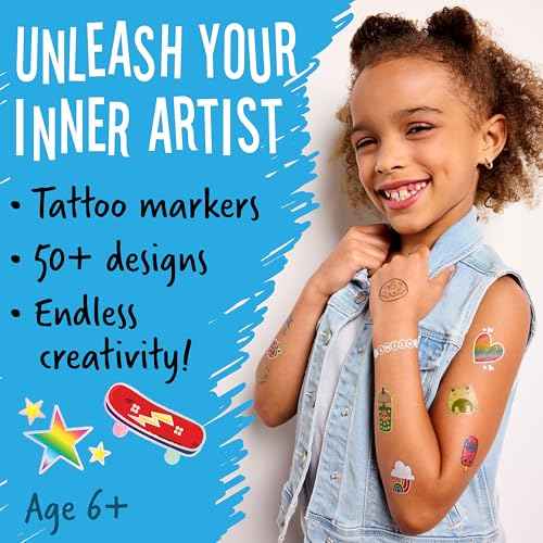 Creativity for Kids Tattoo Designer Studio: Create 50+ DIY Temporary Tattoos, Toys and Gifts for Girls and Boys, Arts and Crafts Activities for Kids (Ages 6+)