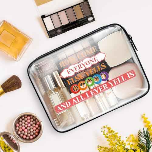 Funny Bingo Lover Game Gift Makeup Bag for Women Bingo Gambler Gifts Bingo Money Cosmetic Bag Casino Gambling Bingo Gifts Birthday Gift for Friends Bingo Player Lucky Bingo Gifts Clear Toiletry Bag