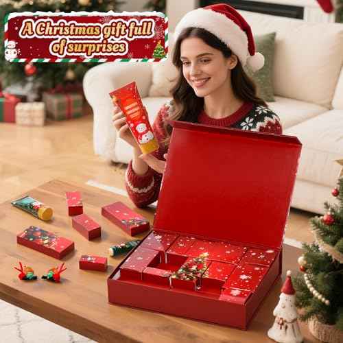 Beauty Advent Calendar 2025, Makeup Advent Calendar for Women, Teen Girls 24 Days, Bath and Body Gifts Sets, Christmas Gifts Baskets, Skincare Beauty Gift Baskets