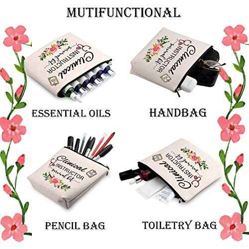 WCGXKO Clinical Instructor Gift Clinical Instructor Survival Kit Funny Cosmetics Bag Makeup Bag For Instructor (Clinical INSTRUCTOR)