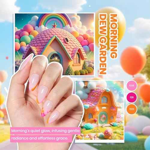 Beetles Gel Nail Polish Kit with U V Light - 80Pcs Color Enchantment 55 Colors Gel Polish Starter Kit with Base Top Coat DIY Nails Supply Stickers Manicure Tools Christmas Gift for Women Teens Girls