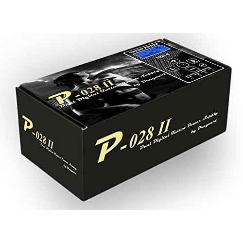 DGT New 4nd Generation P028-II Dual Tattoo Power Supply 1 Foot Pedal 2 Clip cords