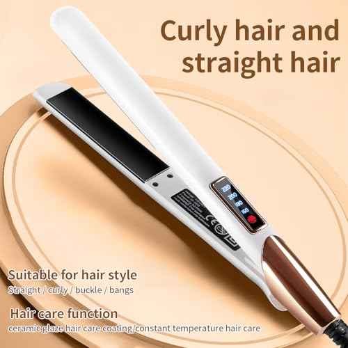Shine Therapy 1" Hair Straightener. Ceramic Flat Iron with Argan Oil & Keratin. Reduces frizz, Makes Hair shinier & Smoother. an Outstanding Styling Tool.