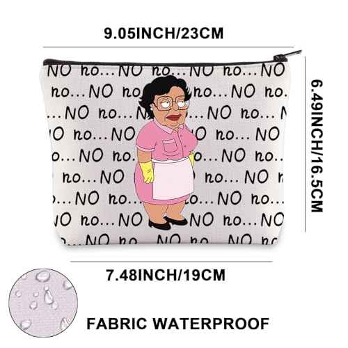 G2TUP Cartoon Makeup Bag Adult Animated Comedy Fans Gift Stewie & Brian & Peter Gift Cartoon Zipper Bag (NO no)