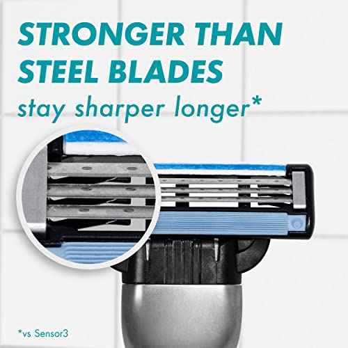 Gillette Mach3 Razor Refills for Men, 4 Razor Blade Refills