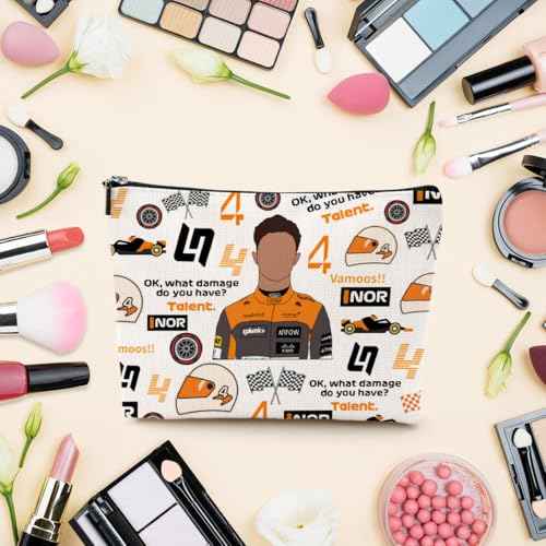 LONGXIN Racing Fans Gifts for Women Girls Makeup Bag Cosmetic Bag