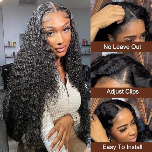 V Part Wig Human Hair curly Upgrade U Part Wig for Black Women Kinky curly Glueless Clip In Half Wig No Leave Out Wigs 180% Natural Color 20inch