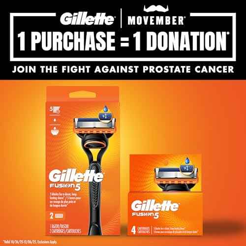 Gillette Fusion5 Power Razor Blades for Men, 5-Blade Razor Refills, 8 Count