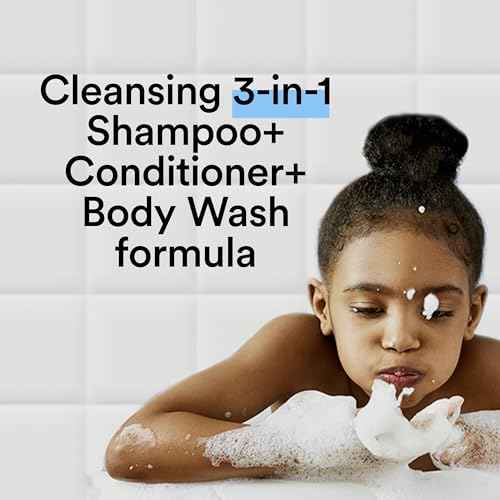 Suave Kids 3-in-1 Tear Free, Body Wash, Shampoo and Conditioners, Dermartologist Tested, Peach Pal, 28 Oz Pack of 4