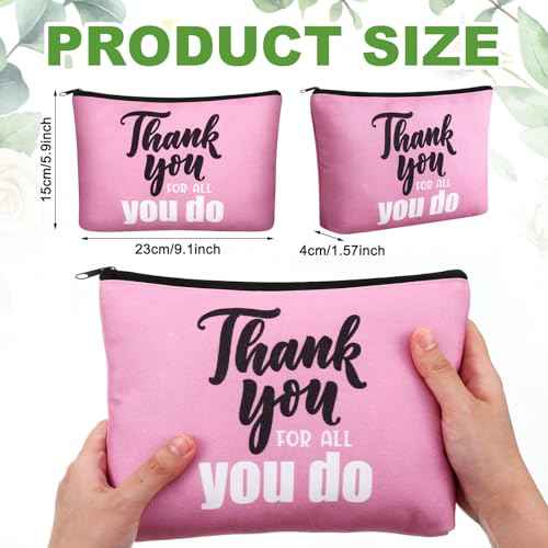 Kacctyen 9 Pcs Vet Tech Appreciation Gifts Employee Appreciation Gift for Women Vet Tech Week Makeup Zipper Pouch Bag Travel Organizer Veterinary Thank You Supplies