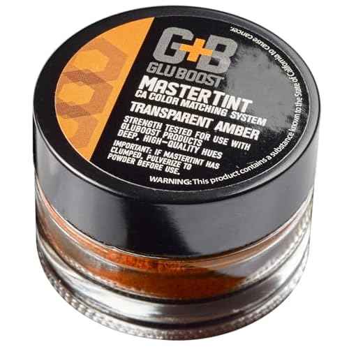 GluBoost MasterTint Jars ? Long-Lasting Color Additives for Perfect Color Matching ? Works with MasterGlu & Fill n¡¯ Finish Pro ? No Solvent Needed - Amber