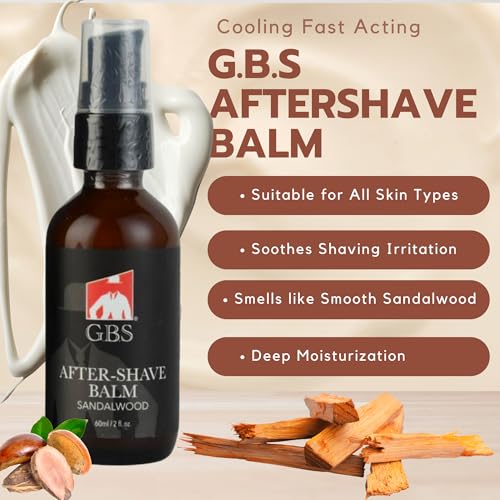 G.B.S GENTS Men¡¯s Shaving Kit ? Double Edge Safety Razor, Shaving Brush & Chrome Stand, Leather Razor Case, 20 Platinum Blades, Sandalwood Aftershave Balm, Chrome Bowl, Natural Soap & Styptic Powder