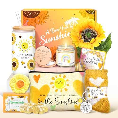 Get Well Care Package for Women, Birthday Gifts for Women, Feel Better Soon Basket, Sympathy and Thinking of You Gifts After Surgery Recovery