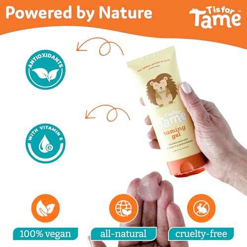 T is for Tame Taming Gel - Boys & Girls Baby Hair Styling Gel for Frizz Control, Flyaways - Natural Toddler, Kids Hair Tamer, Flexible Hold, 3.38fl oz, 2 Pack