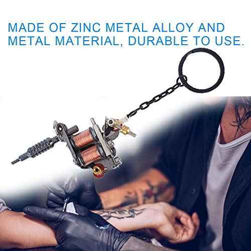 Mini Gun Keyring,ANGGREK Stencil Printer Machine Keyring Portable Mini Machine Supply Keychain Pendant Ornament(Type A)
