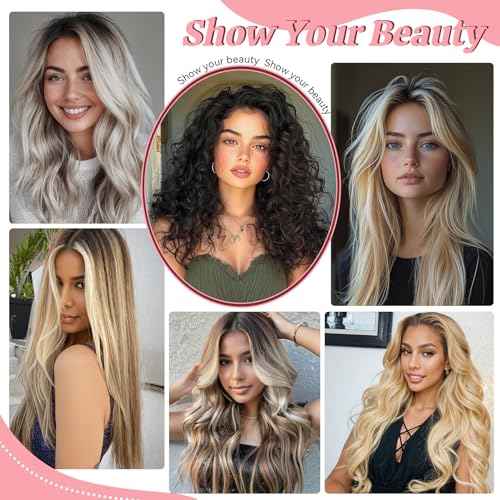 Hair Extension Holder for Styling Hair Stands Stainless Steel Hair Extension Display Hair Hanger Tool for Washing, Clip-In, Tape-In Extensions, Coloring and Blow-Drying of Weft