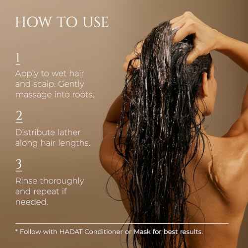 HADAT Intensive Repair Shampoo ? Premium Strengthening Formula with Moringa Oil & Hyaluronic Acid ? For Dry, Damaged, Color-Treated Hair ? Low Sulfate ? Salon Quality