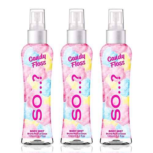 So¡¦? Cotton Candy Body Mist for Women - 3.5 oz Body Mist - Pack of 3