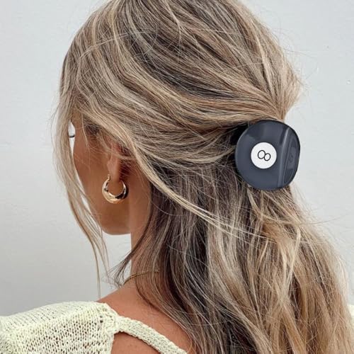 2 PCAK Black 8 Ball Golf Club Hair Claw Clip, Cute Acetate Hair Claw Fun Hair Barrettes Hair Accessories for Women Girls