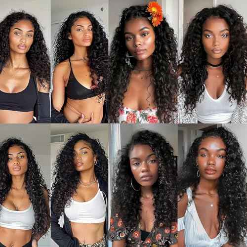 Joedir 26" Big Curly Wavy Supreme Free Parting HD Lace Frontal Highlights Wigs With Baby Hair High Temperature Synthetic Wigs For Women(Ice Queen Platinum Mixed Light Auburn Color)