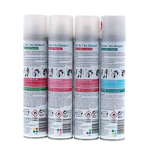 Batiste Dry Shampoo Original, Cherry, Blush, Tropical (4 pack) 6.73 oz