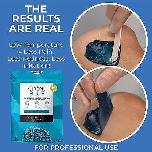 Cirepil - Blue - 400g - 14.11 oz Wax Beads Bag - All-Purpose, Unscented & No Strip Needed - Perfect for Sensitive Skin - Fluid Gel Texture, Easy Removal, Peel-Off Wax