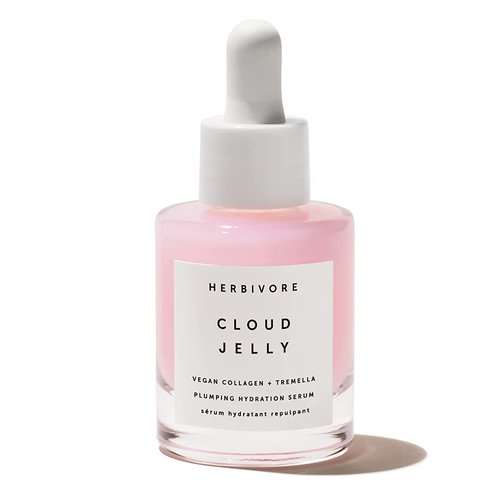 HERBIVORE Cloud Jelly Plumping Hydration Serum | Tremella Mushroom + Strawberry Extract, Lightweight, Deep Hydration for All Skin Types | Vegan, Plant-Based + Cruelty-Free, 30 mL / 1 oz