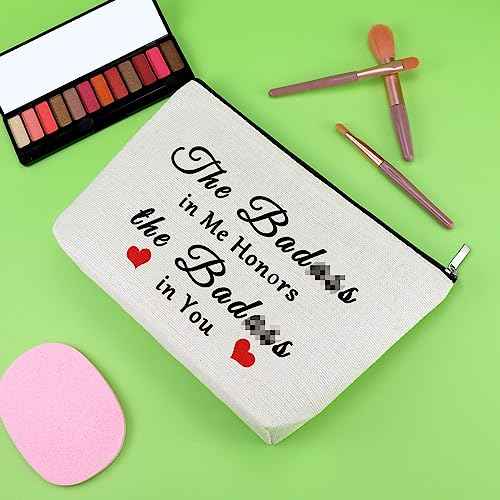 Funny Encouragement Gifts for Women Makeup Bag Inspirational Gifts for Best Friend Novelty Gifts for Soul Sister Birthday Gifts for Coworker Besties Bff Cosmetic Pouch Bag Christmas Motivational Gifts